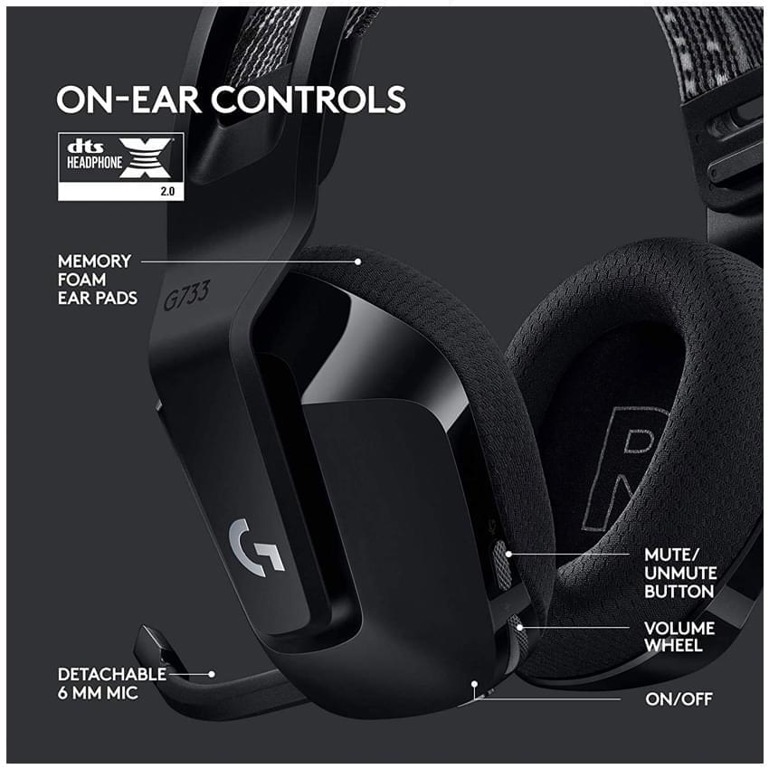 Auricular Inalambrico Logitech G733 Blue